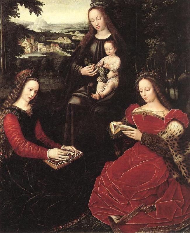 BENSON, Ambrosius Virgin and Child with Saints Germany oil painting art